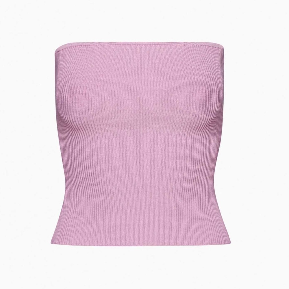 Aritzia Babaton Lavender Sculpt Knit Tube Top